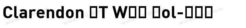 Clarendon BT WXX Bol字体转换
